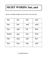 Picture of Sight words: but, and