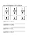 Picture of Three-by-Three Grid Table: Numbers