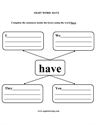Picture of Sight Words: Have