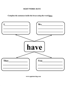 Picture of Sight Words: Have