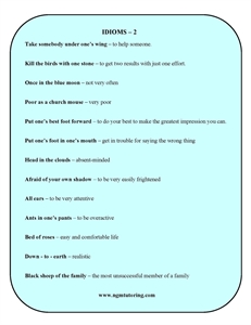 Picture of Idioms-2
