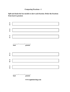 Picture of Comparing Fractions