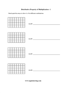 Picture of Distributive Property of Multiplication 