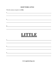 Picture of Sight Word: Little