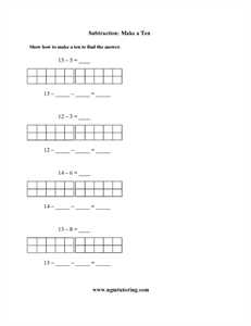 Picture of Subtraction: Make a Ten